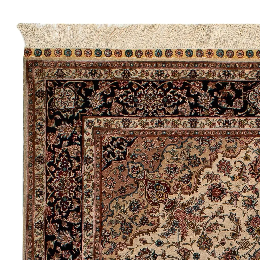 Silketeppe - Kina silke - 183 x 122 cm - mørk rød
