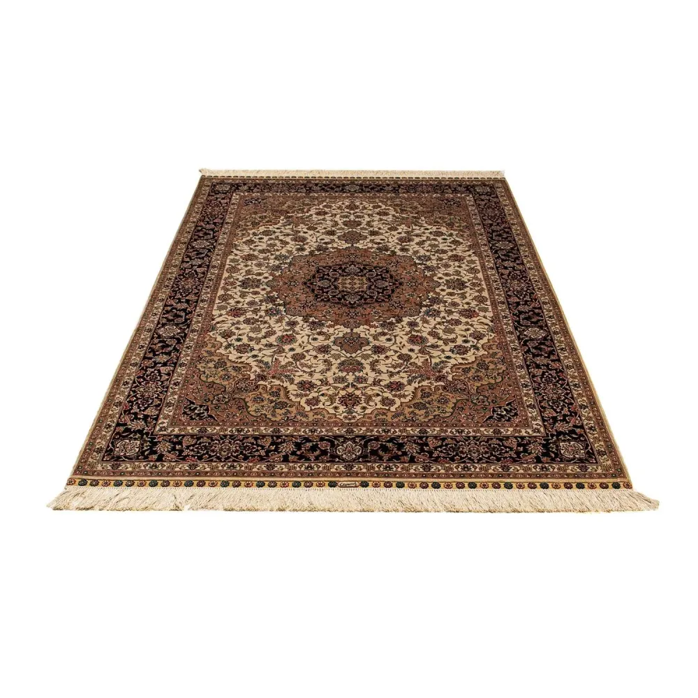Silketeppe - Kina silke - 183 x 122 cm - mørk rød