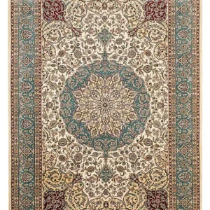 Silketeppe - Kina silke - 183 x 122 cm - mørk rød