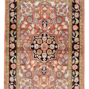 Silketeppe - Kina silke - 93 x 62 cm - rød