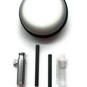 Silver Soft-Case Sett – Elegant og praktisk oppbevaringssett med karbon & XL-dispenser