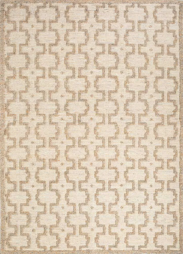 Sisalteppe - 285 x 195 cm - lys beige