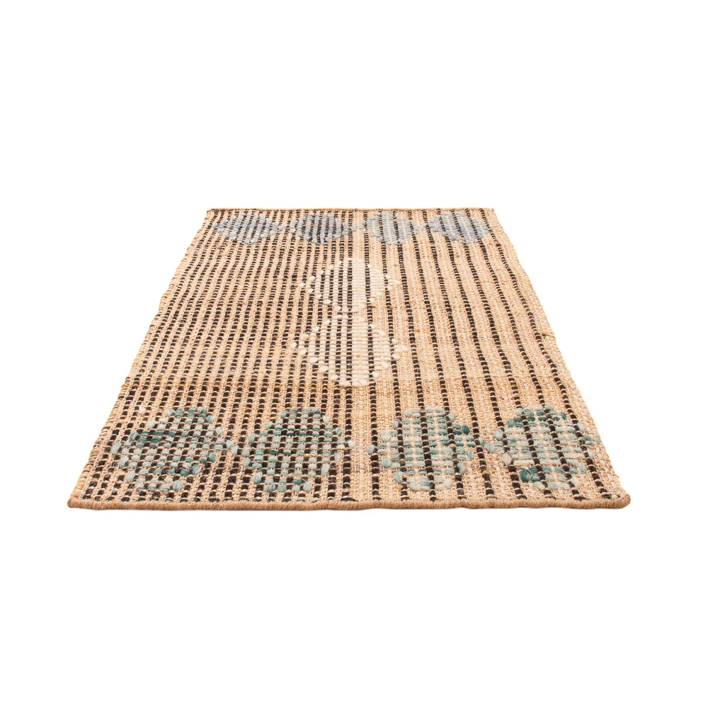 Sisalteppe - 90 x 60 cm - mørk beige