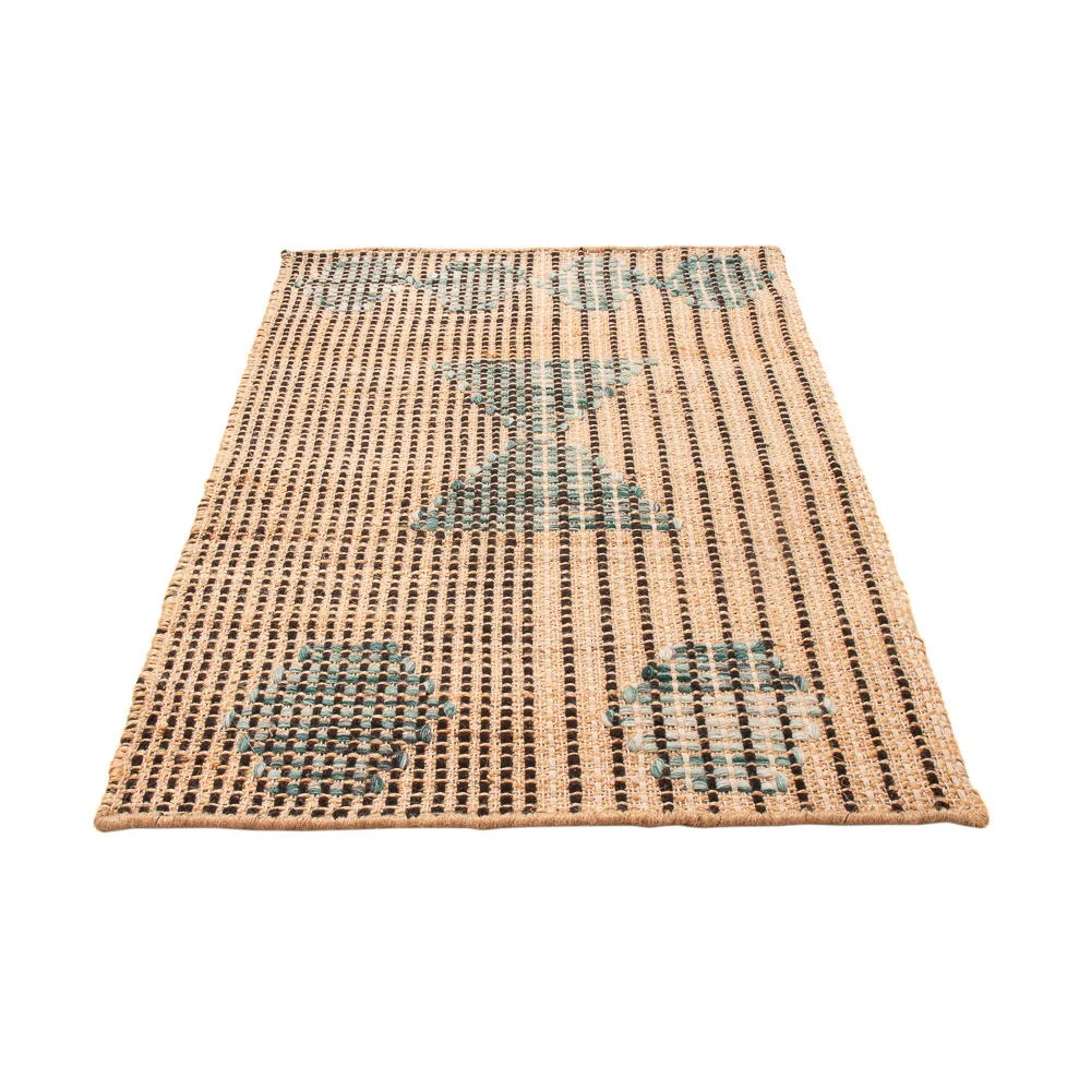 Sisalteppe - 90 x 60 cm - mørk beige