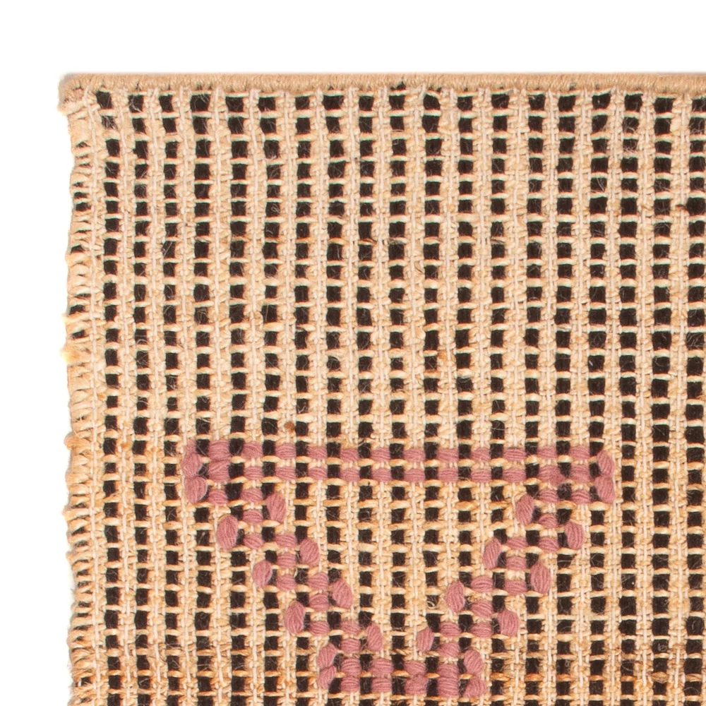 Sisalteppe - 90 x 60 cm - mørk beige