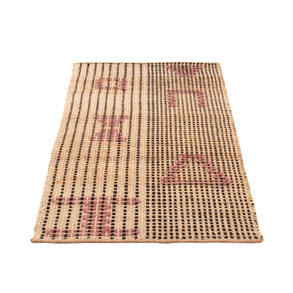 Sisalteppe - 90 x 60 cm - mørk beige