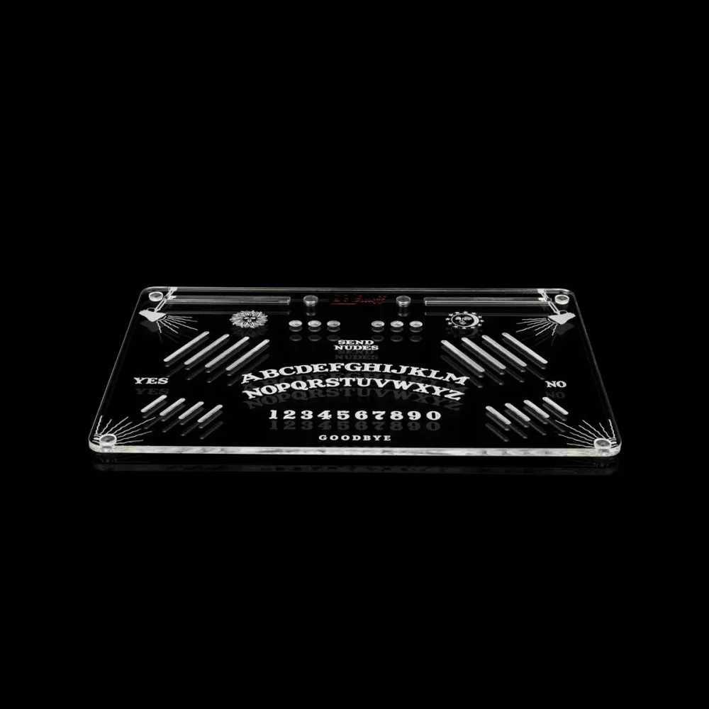 OG SNUFF Snuff Board „Ouija Edition“ – Gravert spiritustav inkludert planchette-skje