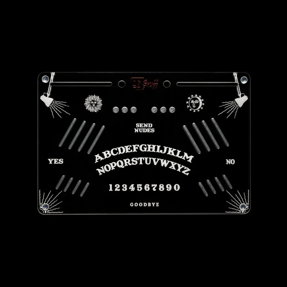 OG SNUFF Snuff Board „Ouija Edition“ – Gravert spiritustav inkludert planchette-skje