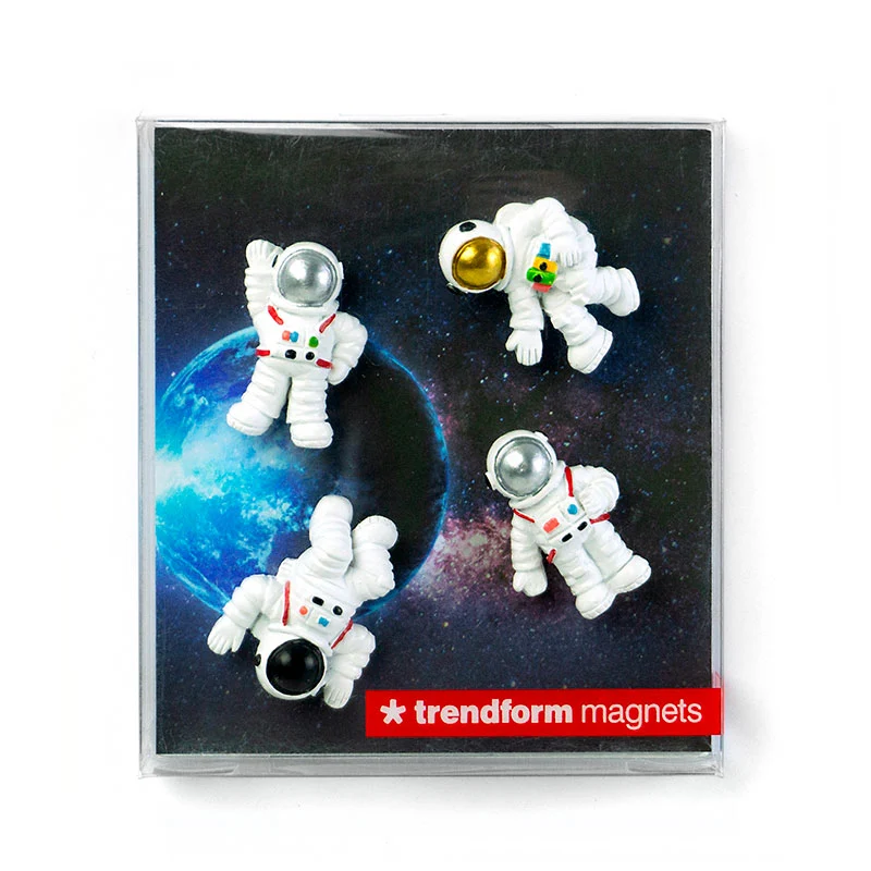 Space magneter, 4-pakk - kjøleskapsmagneter
