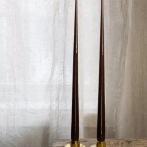 Stakelys 2 pk - Hazelnut-Lakkert- 42cm