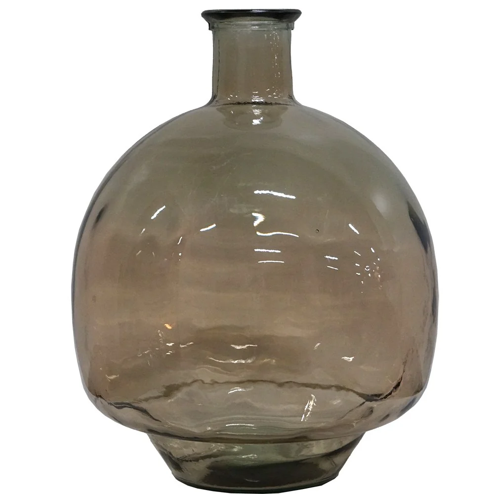 Stor glassvase Joy - røkfarget