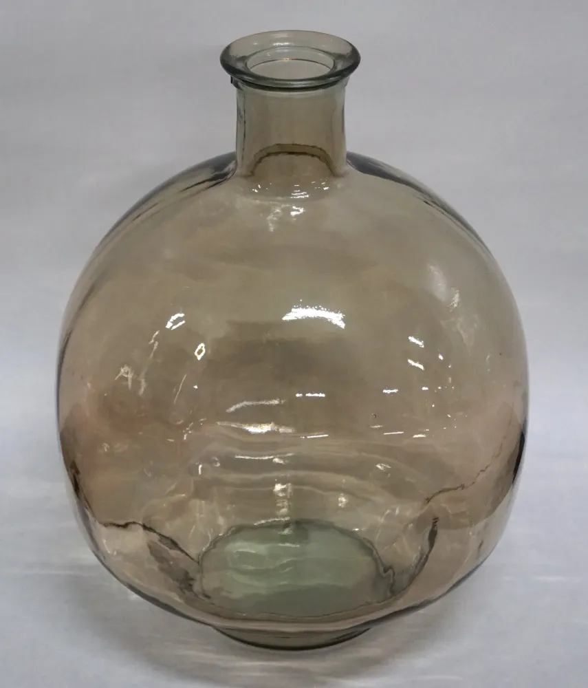 Stor glassvase Joy - røkfarget