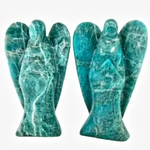 Stor og vakker Amazonitt Engel, 15cm