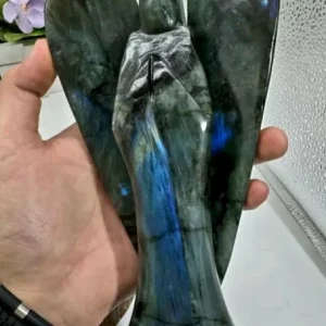Stor og vakker Labradorite Engel, ca. 18 - 20cm