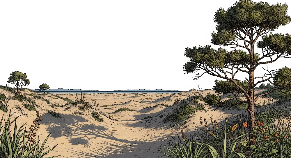 Tapet barnerom | Dune- og kystvegetasjonlandskap