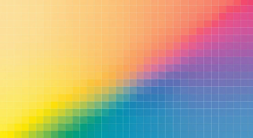 Tapet barnerom | Fargerikt gradient en livlig stemning