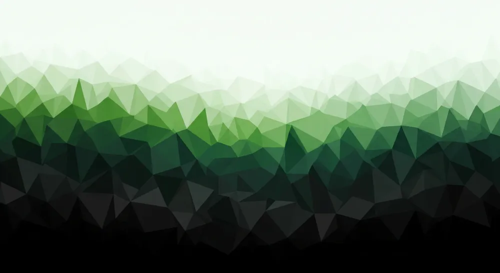 Tapet barnerom | Geometrisk mønster i grønt og svart gradient