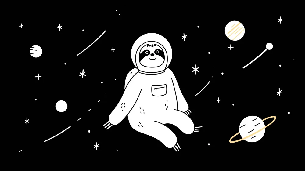 Tapet barnerom | Late astronaut flyter i stjernespacet