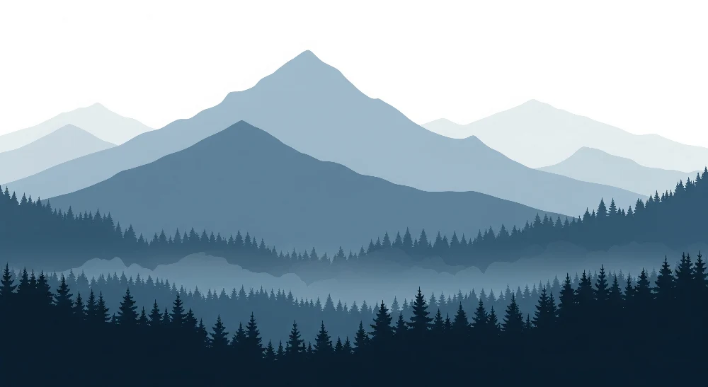 Tapet barnerom | Majestetiske fjell og beroligende skog