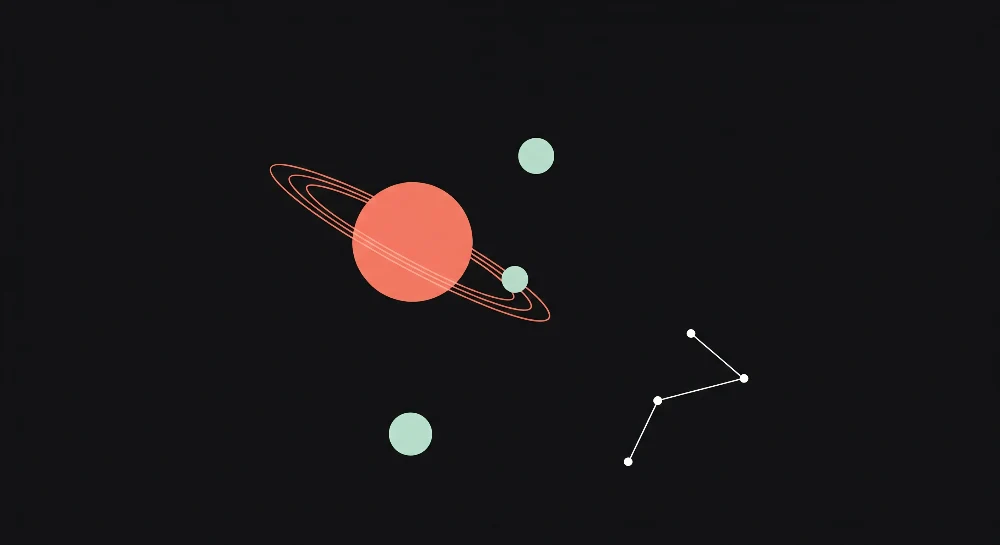 Tapet barnerom | Minimalistisk kosmisk univers
