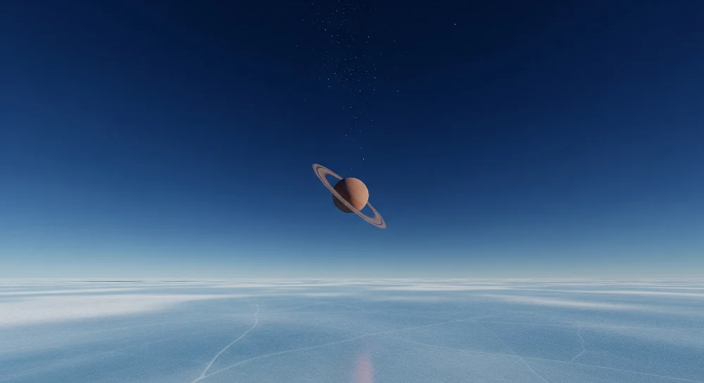 Tapet barnerom | Romutforskning med Saturn og stjernehimmel