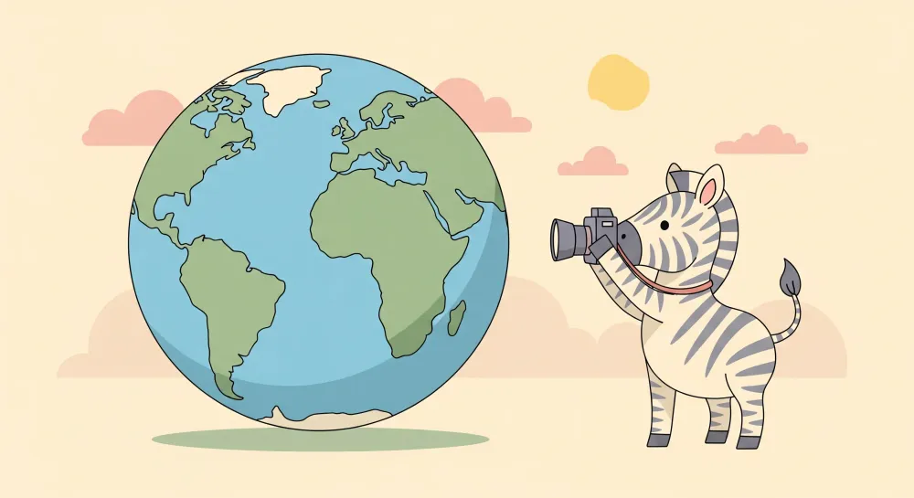 Tapet barnerom | En zebra fotograf som utforsker verden