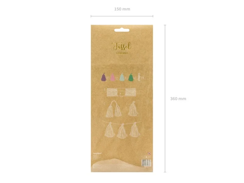 Tassel Girlander Pastell 1,5 m
