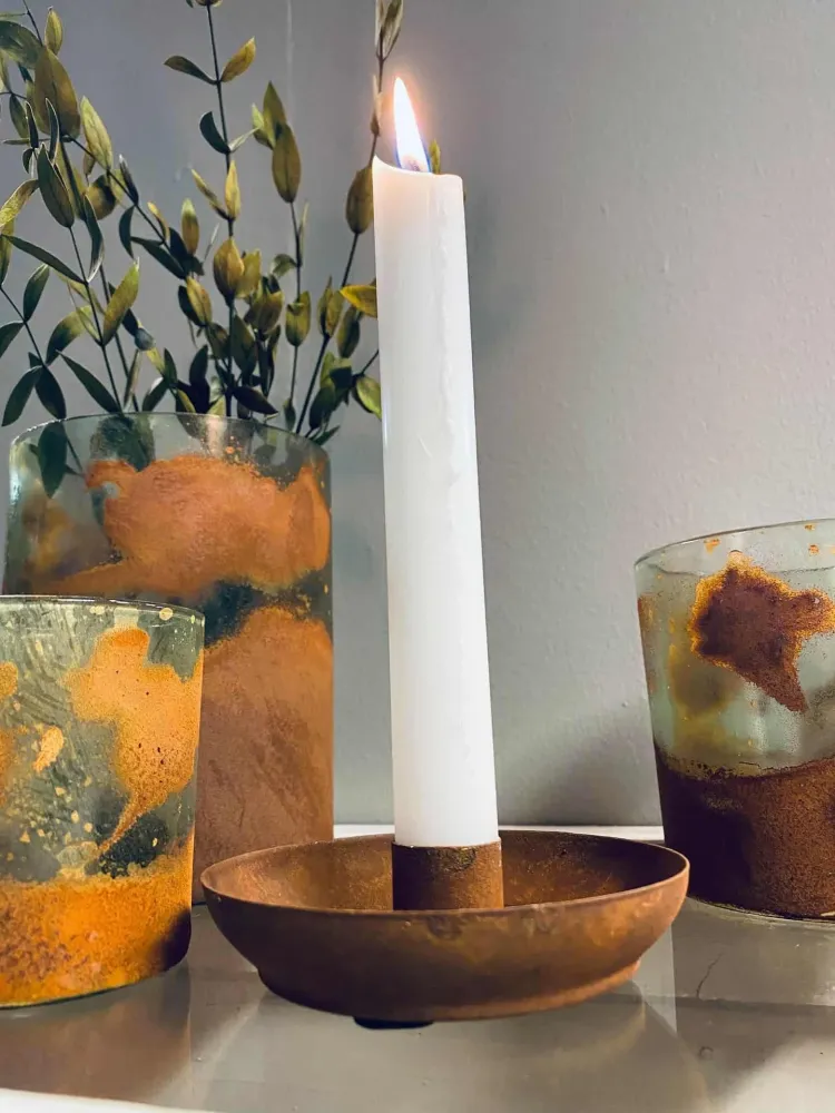 Telysholder – Liten - Rusty