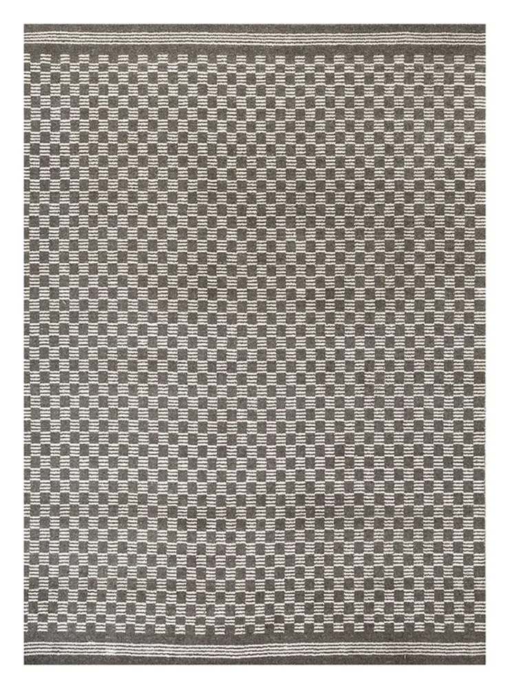 Teppe - 300 x 240 cm - svart og hvitt