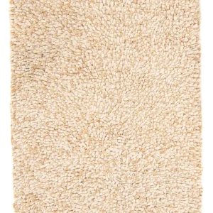 Teppe med høy luv - 90 x 60 cm - beige