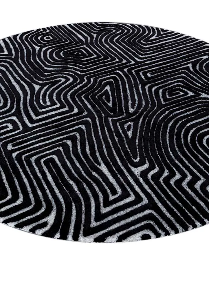 Teppe rundt - 180 x 180 cm - grå