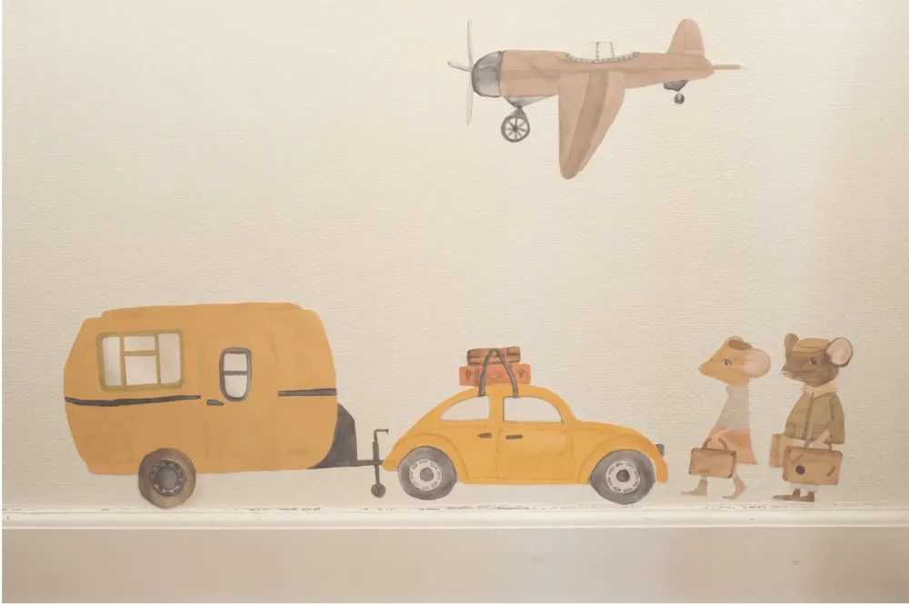 That's Mine Wallsticker Retro Airplane