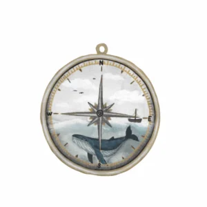 That's Mine Wallsticker Whale Compass