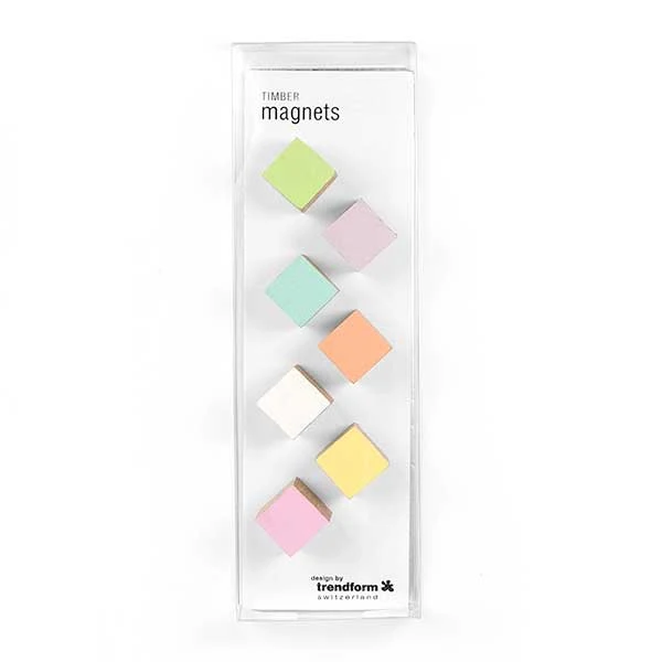 Tre Kuber Magneter, 7-pakk - kjøleskapsmagneter