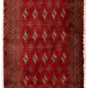 Turkaman teppe - 130 x 60 cm - rød