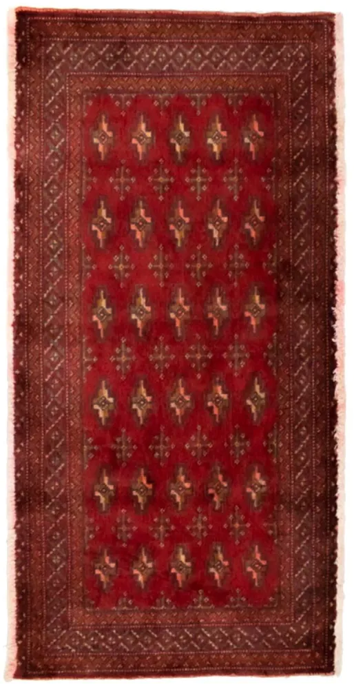 Turkaman teppe - 130 x 60 cm - rød