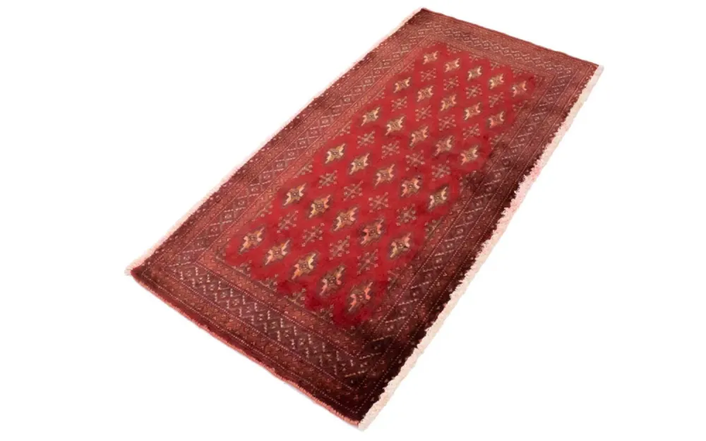 Turkaman teppe - 130 x 60 cm - rød