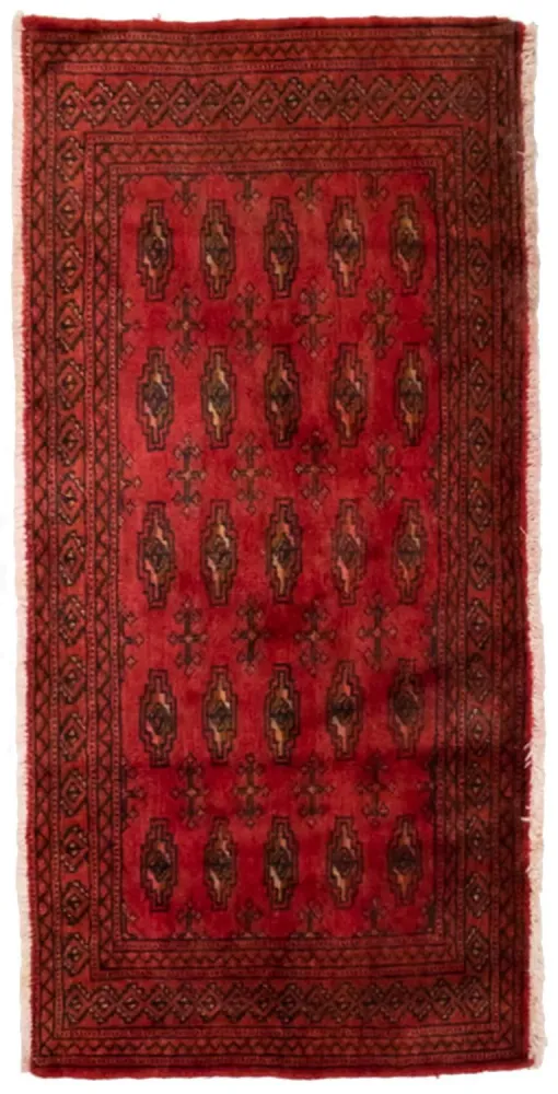 Turkaman teppe - 130 x 60 cm - rød
