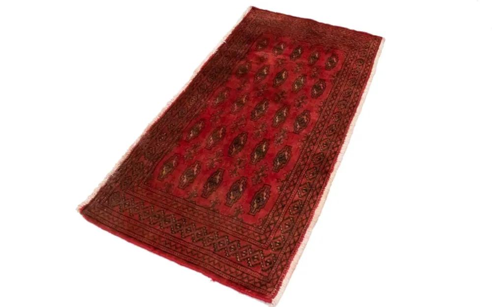 Turkaman teppe - 130 x 60 cm - rød