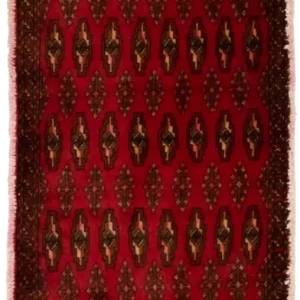 Turkaman teppe - 130 x 60 cm - rød