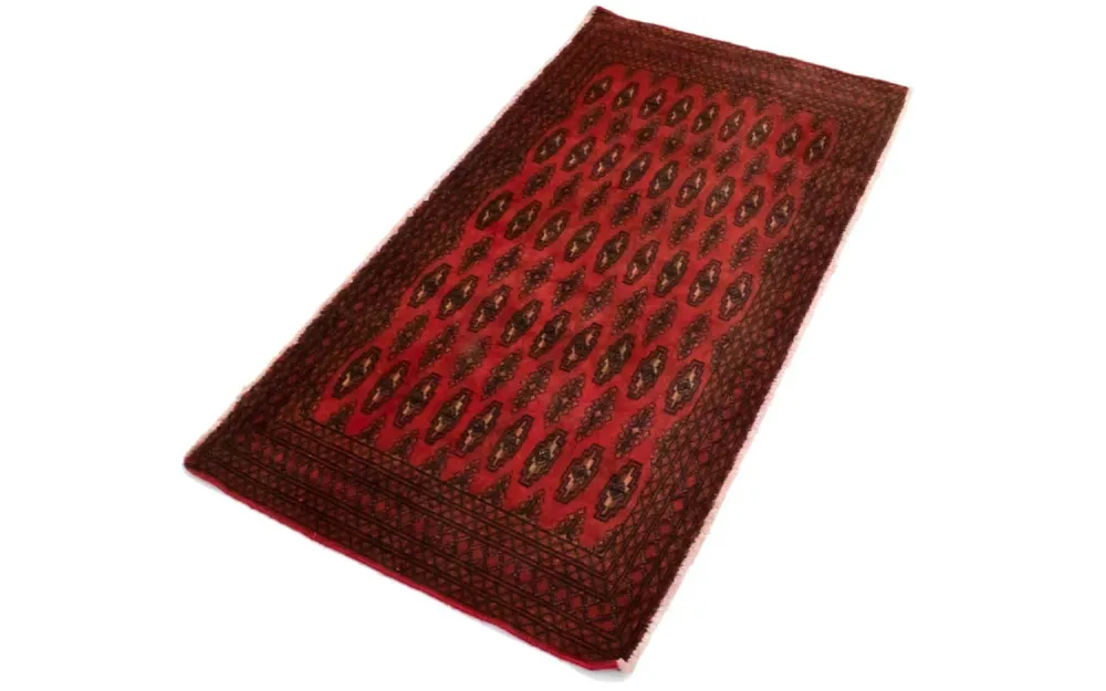 Turkaman teppe - 130 x 60 cm - rød
