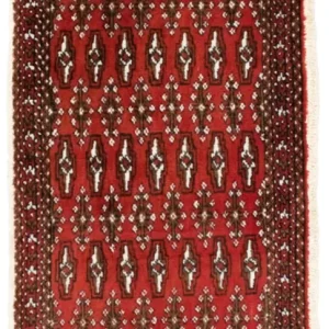 Turkaman teppe - 130 x 60 cm - rød