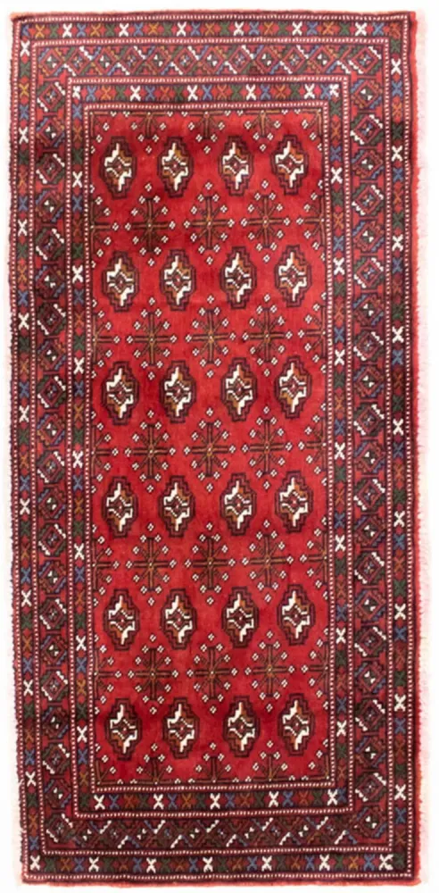 Turkaman teppe - 130 x 60 cm - rød