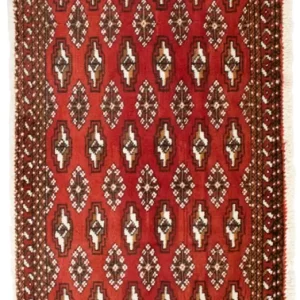 Turkaman teppe - 130 x 60 cm - rød