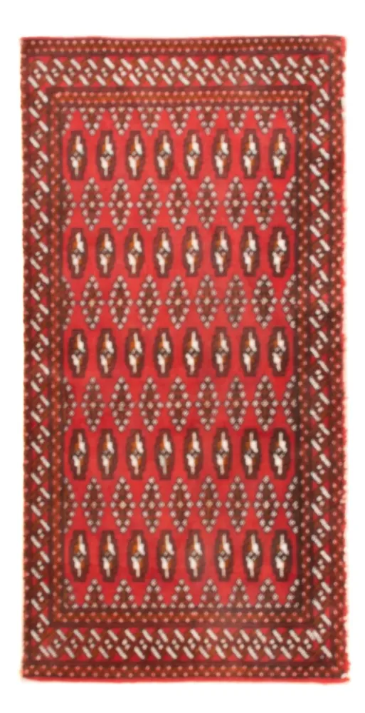 Turkaman teppe - 130 x 60 cm - rød