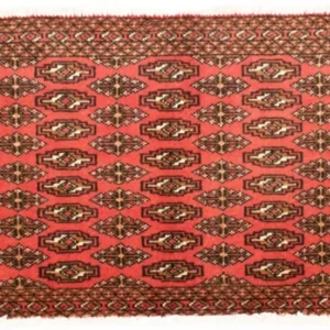 Turkaman teppe - 130 x 60 cm - rød