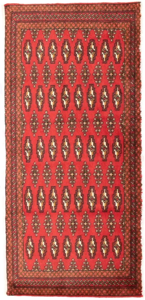 Turkaman teppe - 130 x 60 cm - rød