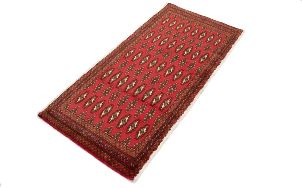 Turkaman teppe - 130 x 60 cm - rød