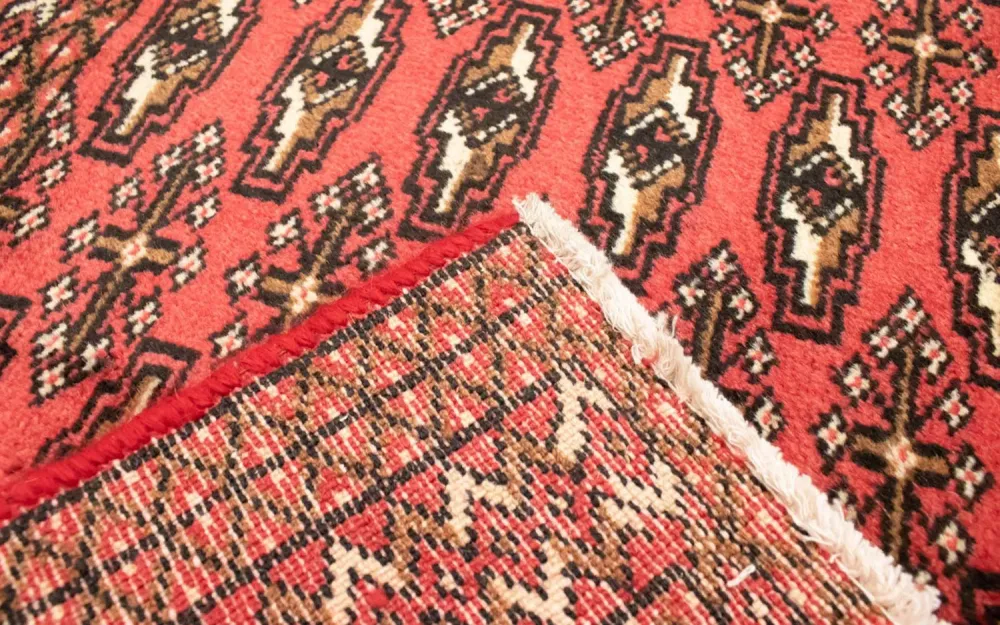 Turkaman teppe - 130 x 60 cm - rød