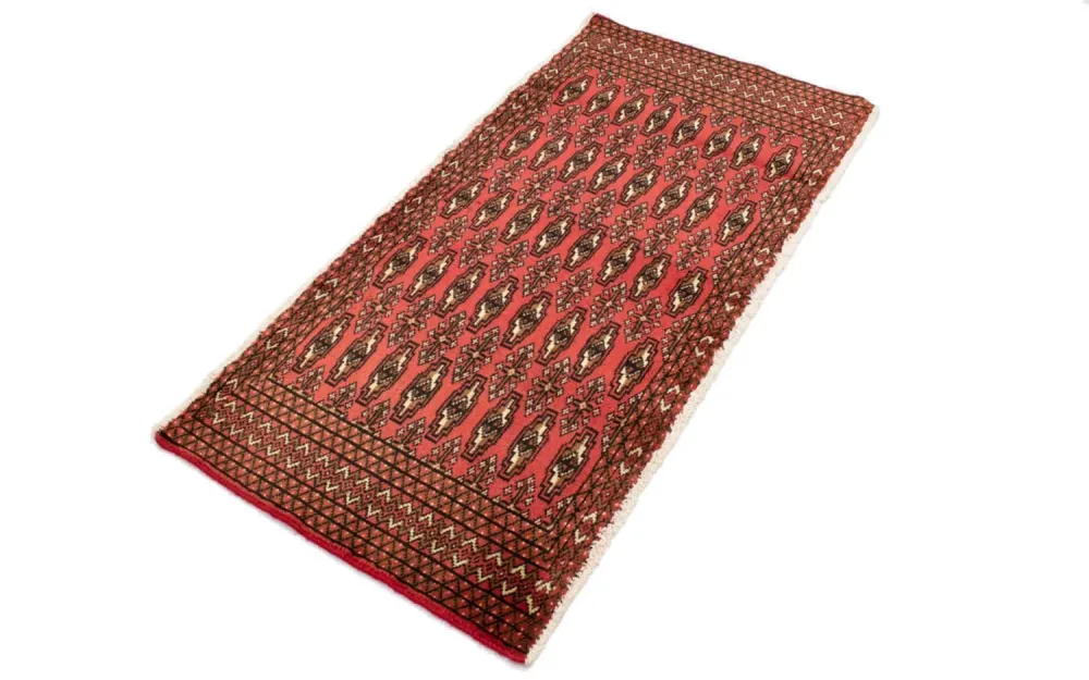 Turkaman teppe - 130 x 60 cm - rød